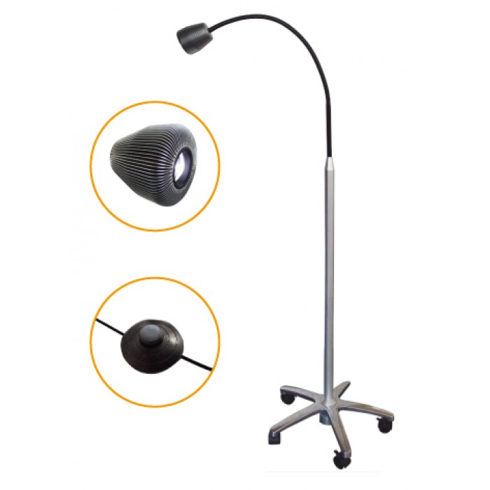 Micare® JD1300L Lampe d'examen dentiste/Lampe de diagnostic commandé par pied