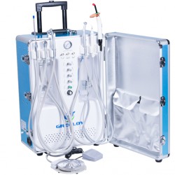 Greeloy® GU-P206S unité (cart) dentaire portable avec compresseur d'Air