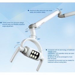 8W LED Lamp scialytique opératoire plafonnier dentaire avec arm