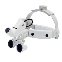 3.5X Bandeau dentaire loupes binoculaires médicales + LED lampe frontale