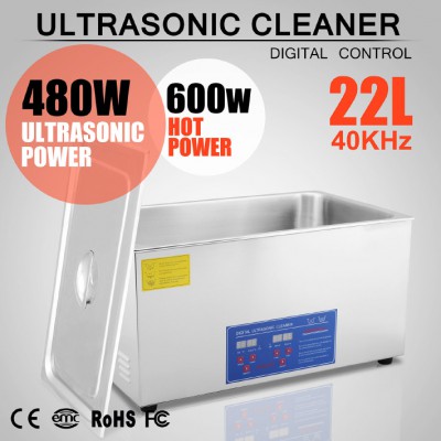 22L Nettoyeur à ultrasons acier inoxydable  JPS-80A avec fonction de chauffage e...