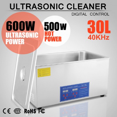 30L Nettoyeur à ultrasons acier inoxydable JPS-100A avec fonction de chauffage e...