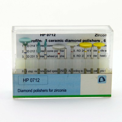 TOBOOM HP0712 fraise de polissage diamond pour polissage haute brillance au zirc...
