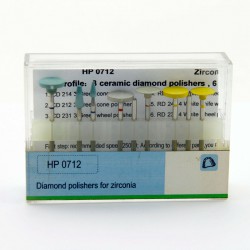 TOBOOM HP0712 fraise de polissage diamond pour polissage haute brillance au zircone