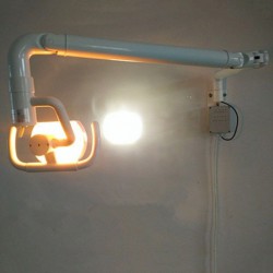 50W lampe scialytique opératoire halogène dentaire (Modèle Murale) avec bras lampe