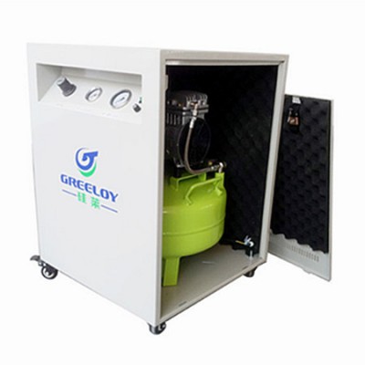 Greeloy® GA-81X Compresseur dentaire silencieux sans huile 40L avec cabinet silencieux