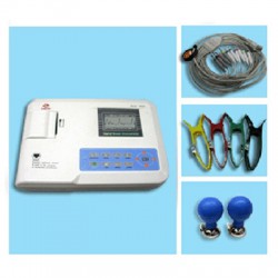 CONTEC® ECG-300G Moniteur électrocardiographe numérique Trois canaux