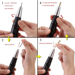 JSDA® JD101-H Micromoteur dentaire portable 25.000 tr/min avec pièce à main