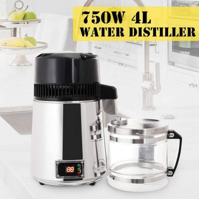 4L Distillateur Countertop 750W Panneau numérique de température réglable, Filtr...