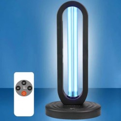 38W UV+ Ozone Stérilisateur Lampe Désinfection Sterilisation UVC Lumière +Télécommande