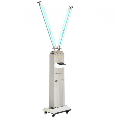 FY 120W-220W Mobile UV+Ozone Chariot de Décontamination par UVC Acier inoxydable...