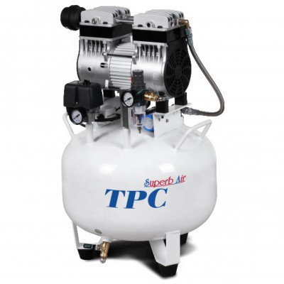 TPC DC701/702/703/704 compresseur dentaire silencieux sans huile 32-120L 2-4HP