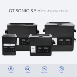 GT SONIC série S Nettoyeur à ultrasons pour écran tactile 2-9L 50-200W avec nettoyage à l'eau chaude
