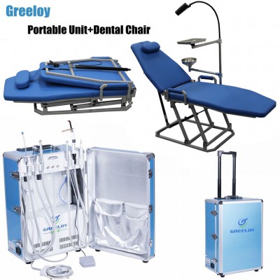 Unité Dentaire Mobile (Portable) GU-P206B + Fauteuil dentaire portable pliable G...