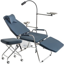 Greeloy GU-P101 Fauteuil dentaire portable + Greeloy GU-P102 Lampe opératoire pliante dentaire + Greeloy GU-P103 tabourets pliants pour dentiste