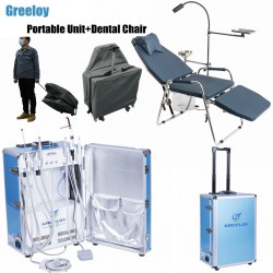 Greeloy® GU-P206 Unité Dentaire Mobile (Portable) + Greeloy GU-P101 Fauteuil Portable Pliable Dentaire