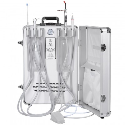 Unité dentaire mobile Getidy G13-B avec compresseur d'air + détartreur + lampe à...