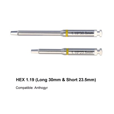 Tournevis à loquet pour pilier d'implant dentaire, Tournevis hexagonaux longs et courts en acier inoxydable
