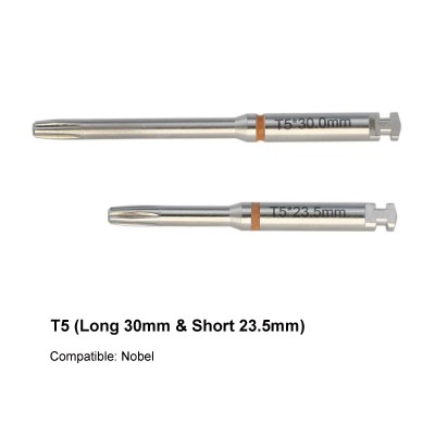 Tournevis à loquet pour pilier d'implant dentaire, Tournevis hexagonaux longs et courts en acier inoxydable