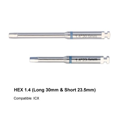 Tournevis à loquet pour pilier d'implant dentaire, Tournevis hexagonaux longs et courts en acier inoxydable