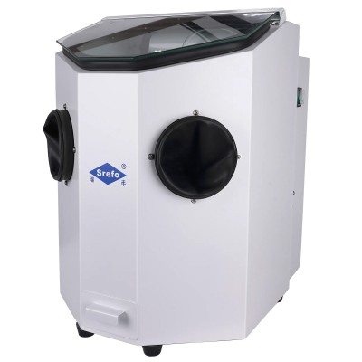 Sableuse au corindon pour laboratoire dentaire Srefo R-605, Sableuse prothese dentaire avec éclairage LED