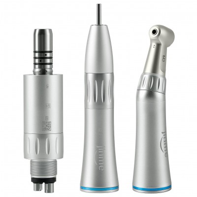 Kit de pièces à main basse vitesse Jinme LN : contre-angle, pièce à main droite et moteur à air 4 trous