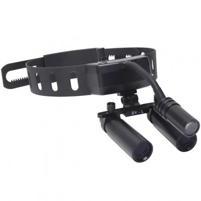 Loupes binoculaires dentaires YUYO DY-005 8X + lampe frontale LED dentaire sans fil 3W