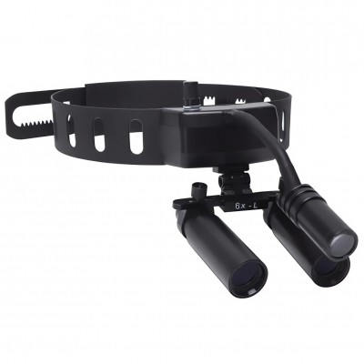 Loupes binoculaires dentaires YUYO DY-005 6X + lampe frontale LED dentaire sans fil 3W
