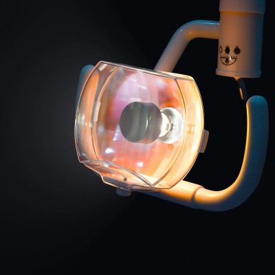 Lampe buccale à lumière froide murale dentaire 50 W, lampe d'examen dentaire