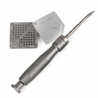 Kit broches de fixation de membrane SEGMA avec 30 vis osseuses en titane de 3 mm/4 mm