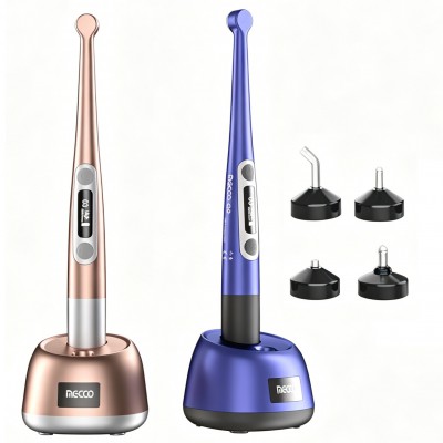 Lampe à polymériser dentaire sans fil LED Mecco Q9 avec radiomètre LED et détecteur de caries