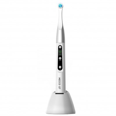Lampe à polymériser dentaire LED sans fil Mecco Q7, puissance maximale 2500 mW/cm²
