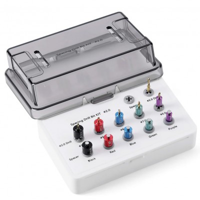 Kit de forets d'espacement pour implants dentaires / Kit guide implants dentaires