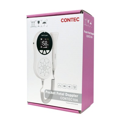 Doppler fœtal de poche CONTEC 10A (LED) - Moniteur de sons fœtaux