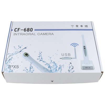 Caméra intra-orale dentaire sans fil MLG CF680, 1080p, avec 8 lumières LED