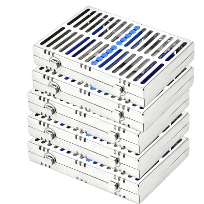 Cassette de stérilisation dentaire 5 pièces (une cassette peut contenir 10 instruments dentaires)