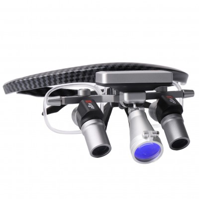 Loupes ergonomiques dentaires YUYO EL1+WL1 (grossissement 3X/4X/5X/6X) avec lampe frontale sans fil