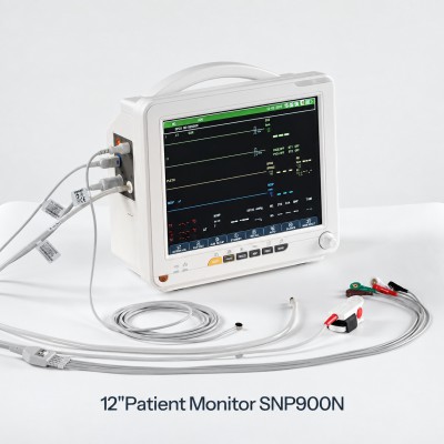 Moniteur patient SINNOR SNP9000N 12 pouces, 6 paramètres (ECG, RESP, TEMP, PNI, SpO2, FC)