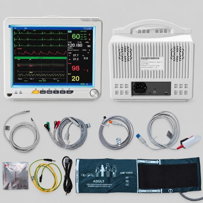 Moniteur patient SINNOR SNP9000N 12 pouces, 6 paramètres (ECG, RESP, TEMP, PNI, SpO2, FC)