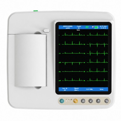 Électrocardiographe SINNOR ECG906 à 12 dérivations, affichage 6 canaux