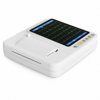 Électrocardiographe SINNOR ECG906 à 12 dérivations, affichage 6 canaux