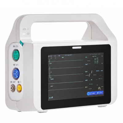 Moniteur patient multiparamétrique, doté d’un écran tactile de 5 pouces et affic...