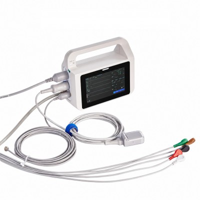 Moniteur patient multiparamétrique, doté d’un écran tactile de 5 pouces et affichant 6 paramètres