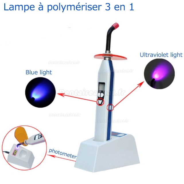 LY® C240C lampe photopolymeriser dentaire avec détection des caries + radiomètre à led
