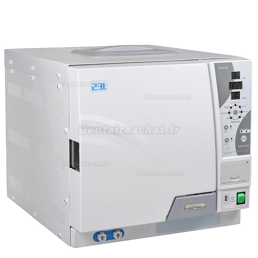 Autoclave à vapeur dentaire Getidy YJN-23 de classe B avec imprimante intégrée Autoclave à vapeur dentaire Getidy YJN-23 de classe B avec imprimante intégrée