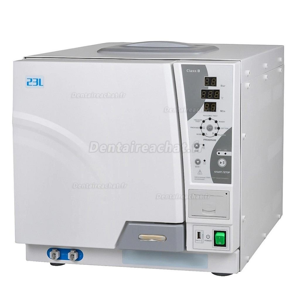 Autoclave à vapeur dentaire Getidy YJN-23 de classe B avec imprimante intégrée Autoclave à vapeur dentaire Getidy YJN-23 de classe B avec imprimante intégrée