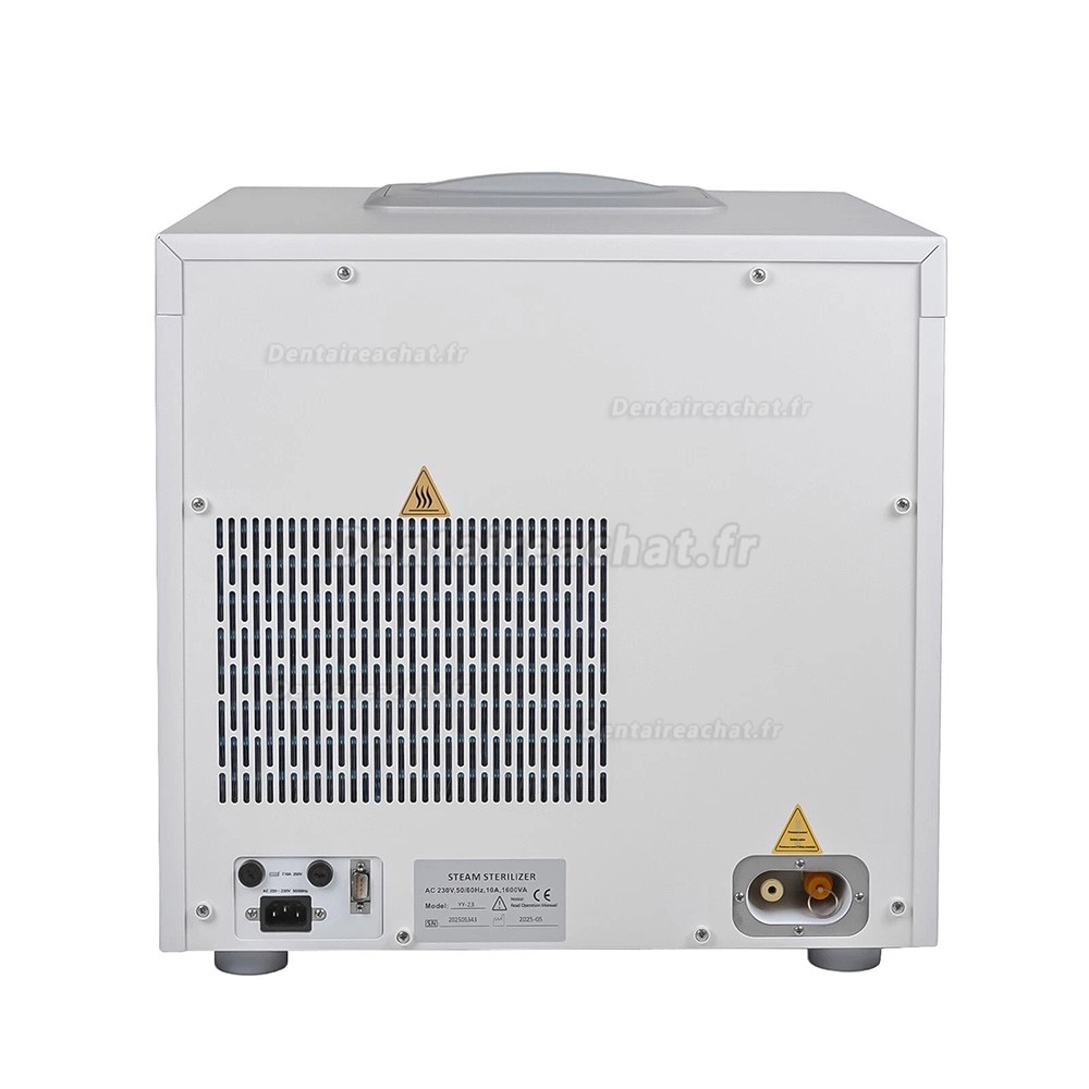 Autoclave à vapeur dentaire Getidy YJN-23 de classe B avec imprimante intégrée Autoclave à vapeur dentaire Getidy YJN-23 de classe B avec imprimante intégrée