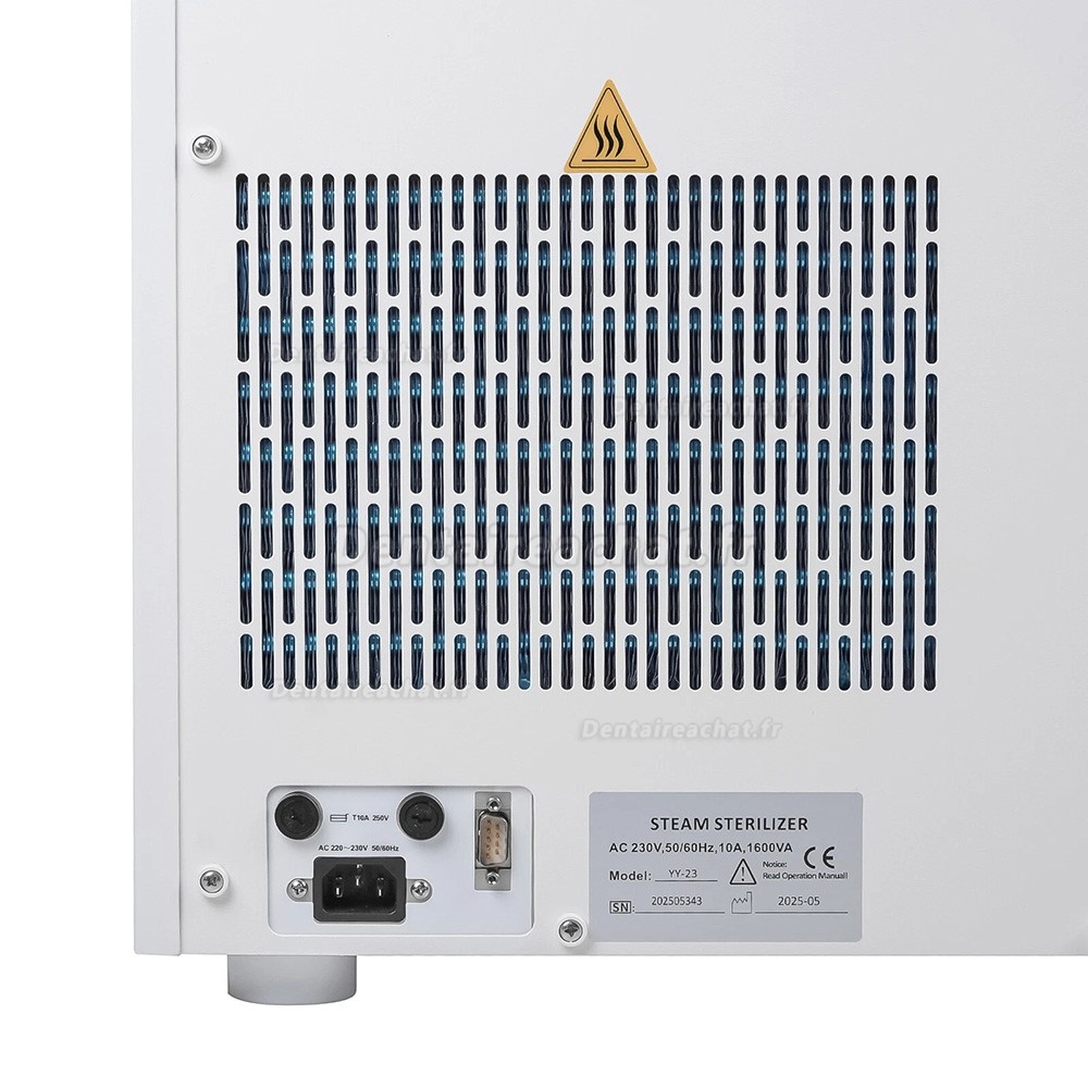 Autoclave à vapeur dentaire Getidy YJN-23 de classe B avec imprimante intégrée Autoclave à vapeur dentaire Getidy YJN-23 de classe B avec imprimante intégrée