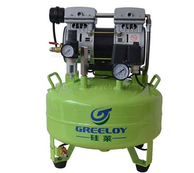 Greeloy® GA-81X Compresseur dentaire silencieux sans huile 40L avec cabinet silencieux