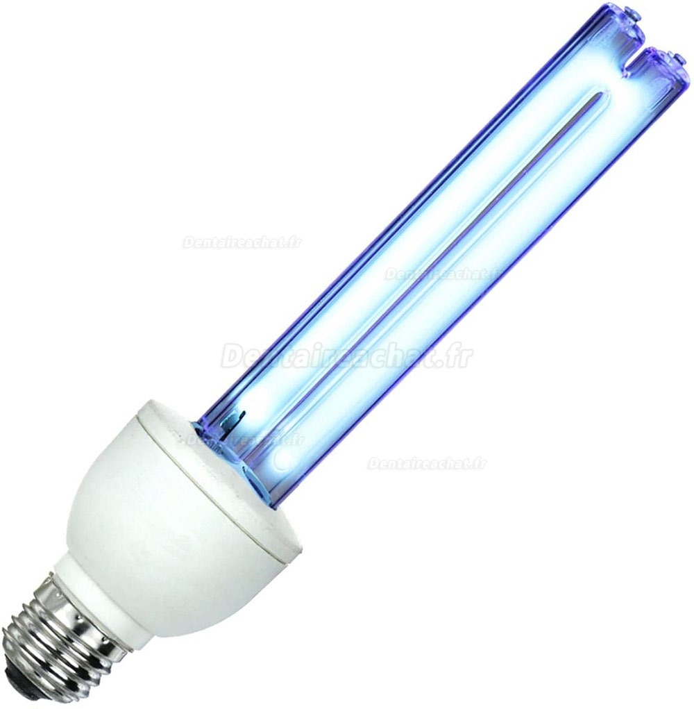 25W Lampe germicide UVC + Ozone lampes ultraviolette de désinfection avec télécommande 185nm 235nm longueur d'onde